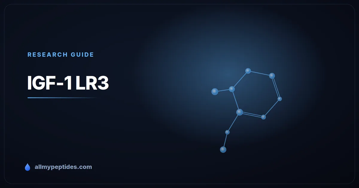 IGF-1 LR3 research peptide vial — Long R3 insulin-like growth factor 1