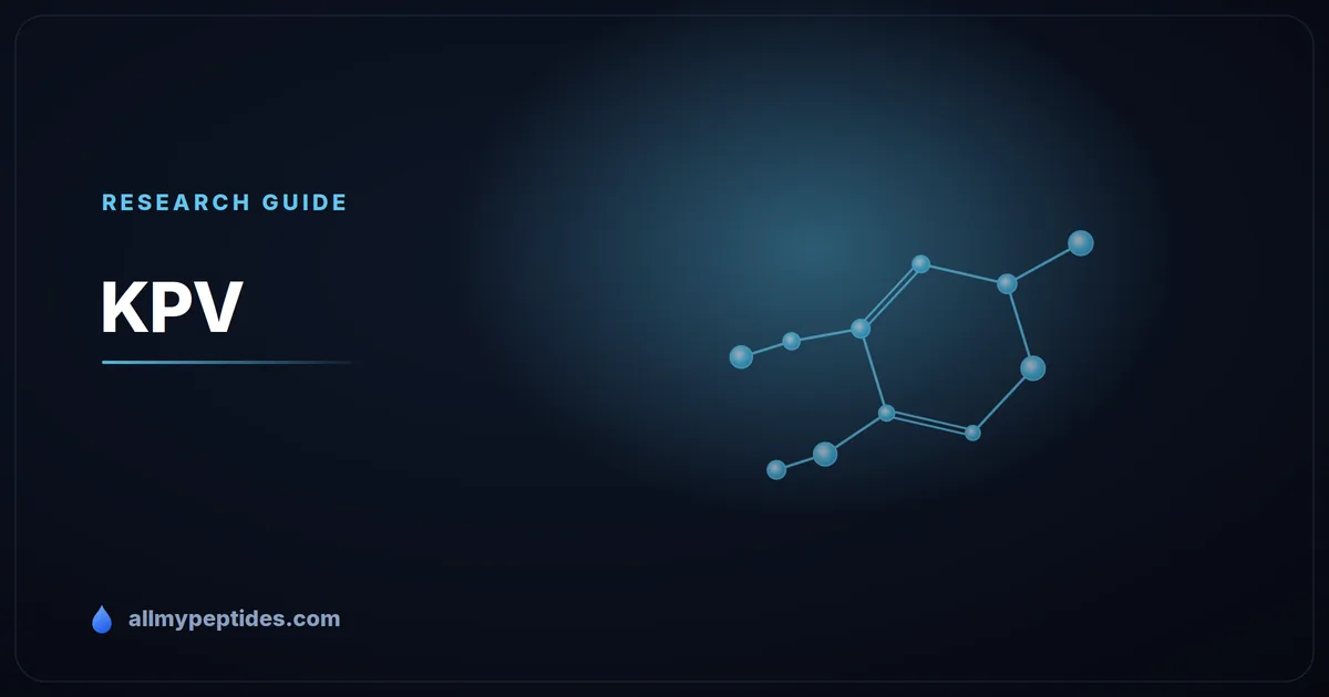 KPV research peptide vial — Lys-Pro-Val tripeptide