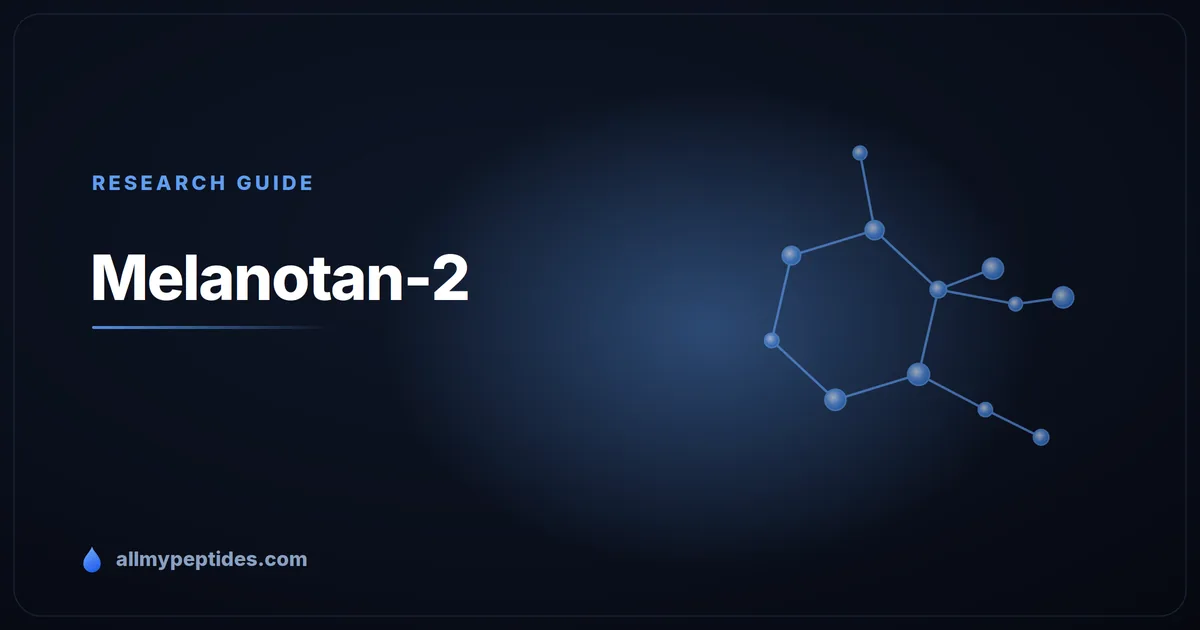 Melanotan-2 research peptide vial — alpha-MSH analogue