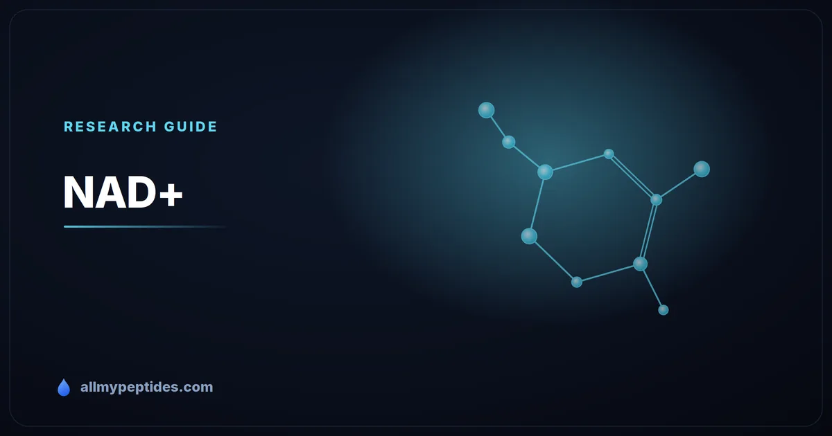 NAD+ research compound vial — nicotinamide adenine dinucleotide