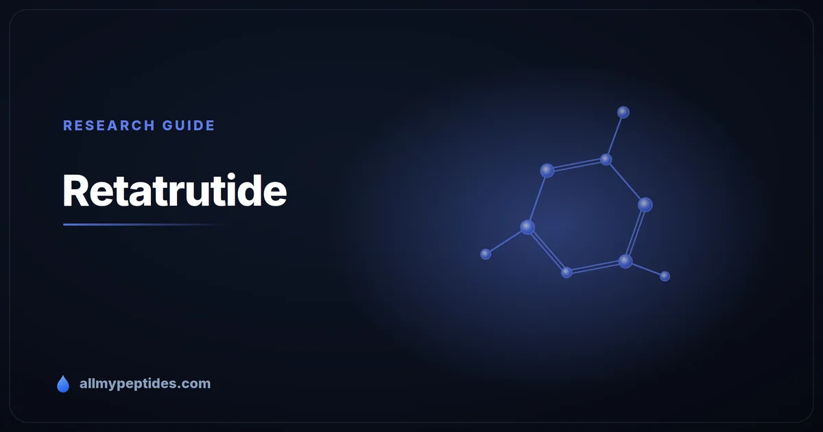 Retatrutide research peptide — triple hormone receptor agonist studied in metabolic research