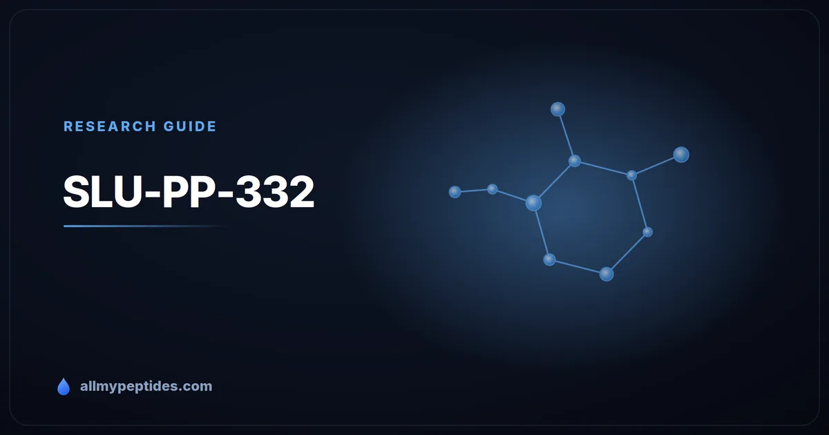 SLU-PP-332 research compound vial — ERR agonist exercise-mimetic