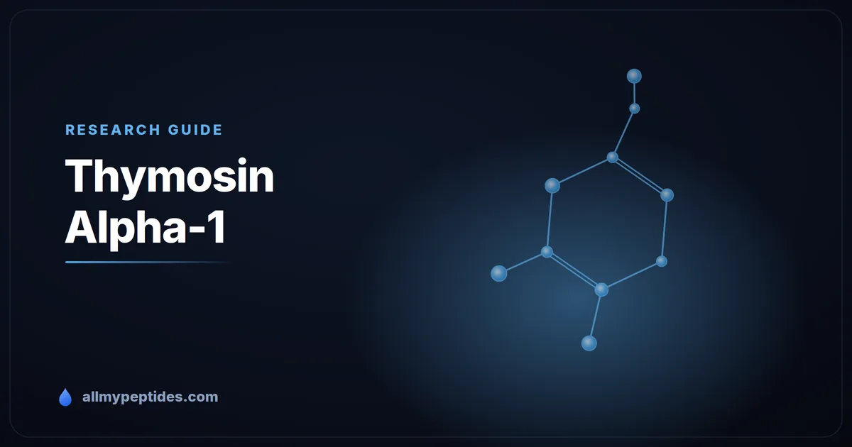 Thymosin Alpha-1 research peptide vial — immune-modulating peptide