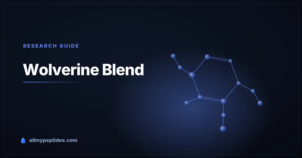 WOLVERINE Blend research peptide vial — blend of BPC-157, TB-500