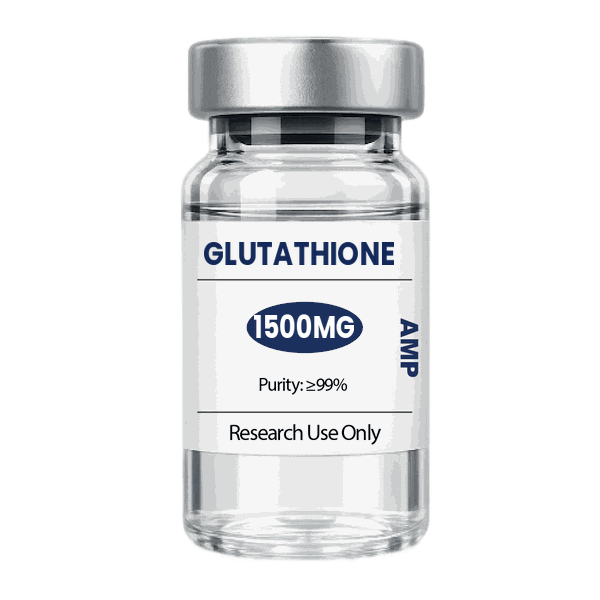 Glutathione research peptide vial for laboratory studies