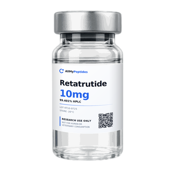 Retatrutide research peptide vial for laboratory studies