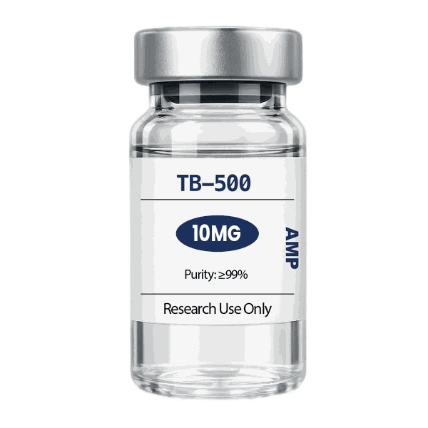 TB-500 research peptide vial for laboratory studies