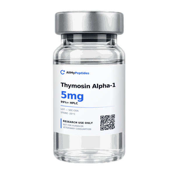 Thymosin Alpha-1 research peptide vial for laboratory studies